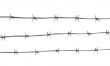 Barbed wire three lines 