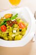pasta pesto and vegetables