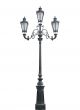 Triple lamppost
