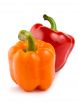 Orange and red peppe