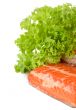Salmon and lettuce