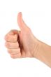 Thump up hand sign 