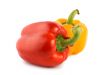 Yellow and red pepper