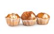 Cake in cup on a white background