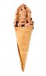 Ice cream whith chocolate topping