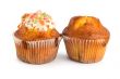 Cake in cup isolated