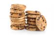 Chocolate chip cookies isolated