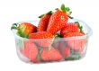 Strawberries in plastic container