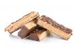 Chocolate bar isolated on white 