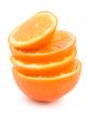 Ripe oranges isolated
