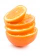 Ripe oranges isolated