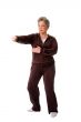 Senior woman doing Tai Chi Yoga exercise