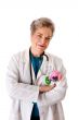 Happy smiling friendly pediatrician doctor nurse