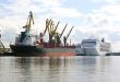 freight ship and passenger ship in the trade port