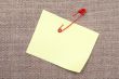 Adhesive Note And Safety Pin