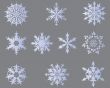 snowflakes set