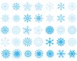 snowflakes set