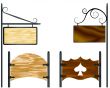 wooden billboards