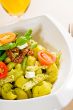 pasta pesto and vegetables
