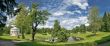Classical landscape in summer