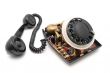Disassembled black phone