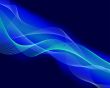 glowing water waves