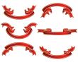 ribbons set red