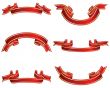 ribbons set red