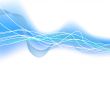 glowing water waves