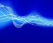 glowing water waves