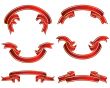 ribbons set red