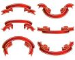 ribbons set red