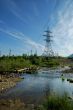 Electropower beside river