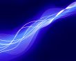 glowing water waves