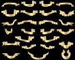 golden ribbons