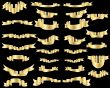 golden ribbons
