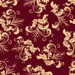 grunge floral seamless background