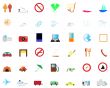 travel icons set