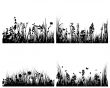 set of grass backgrounds