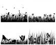 set of grass backgrounds