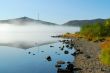 Fog on lake