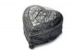 Silver decorative casket. Isolated on a white background.