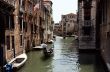 Gondola at the canal in Venice. Italy.