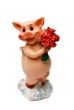 Ceramic toy figure. Souvenirs. Isolated on a white background.