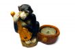Ceramic toy figure. Souvenirs. Isolated on a white background.