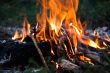 Fire tongues of flame. Russia. Samara.