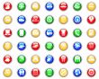 travel icons set