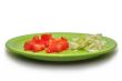 sliced â€‹â€‹vegetables on a plate