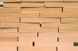 wall of wooden bricks