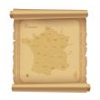 parchment map of France 2